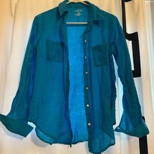 Lilly Pulitzer Button Up Ling Sleeve Shirt